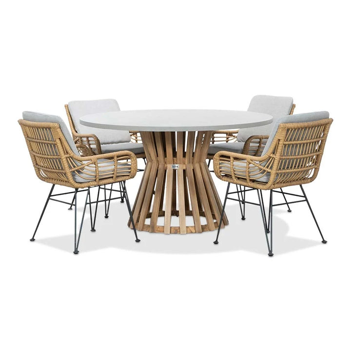 Olivia 5-Piece Garden Furniture Set - Complete with Cushions