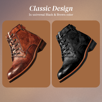 Mark | Classic retro leather boots for men