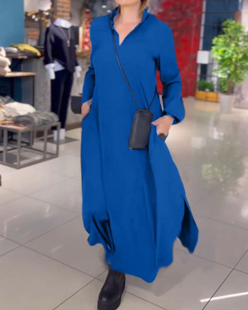 Long elegant dress with side slit