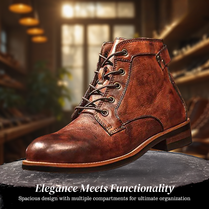 Mark | Classic retro leather boots for men