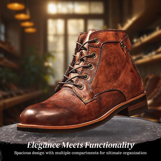 Mark | Classic retro leather boots for men