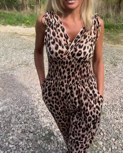 Overall Fashionable Leopard Print