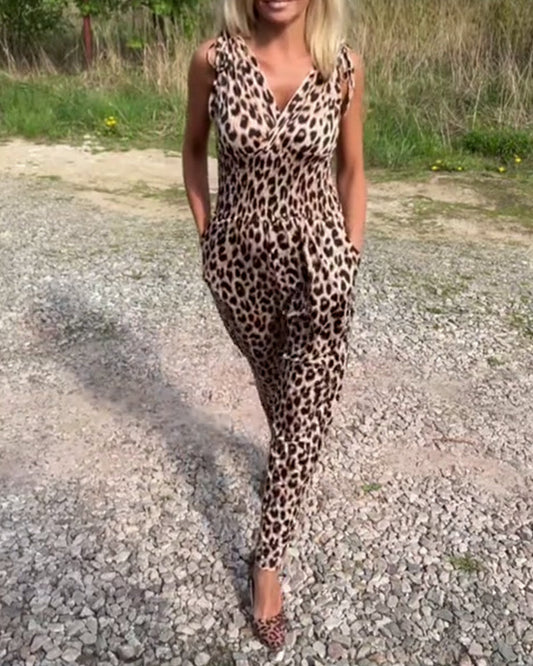 Overall Fashionable Leopard Print