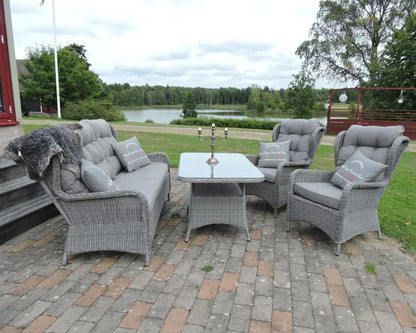 Grace Garden Set with Cushion Set - Elegant Outdoor Comfort