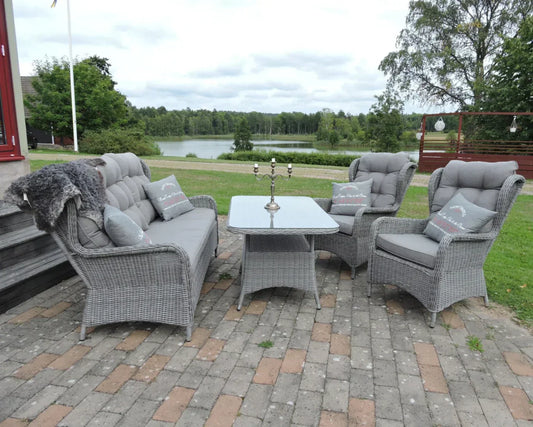 Grace Garden Set with Cushion Set - Elegant Outdoor Comfort