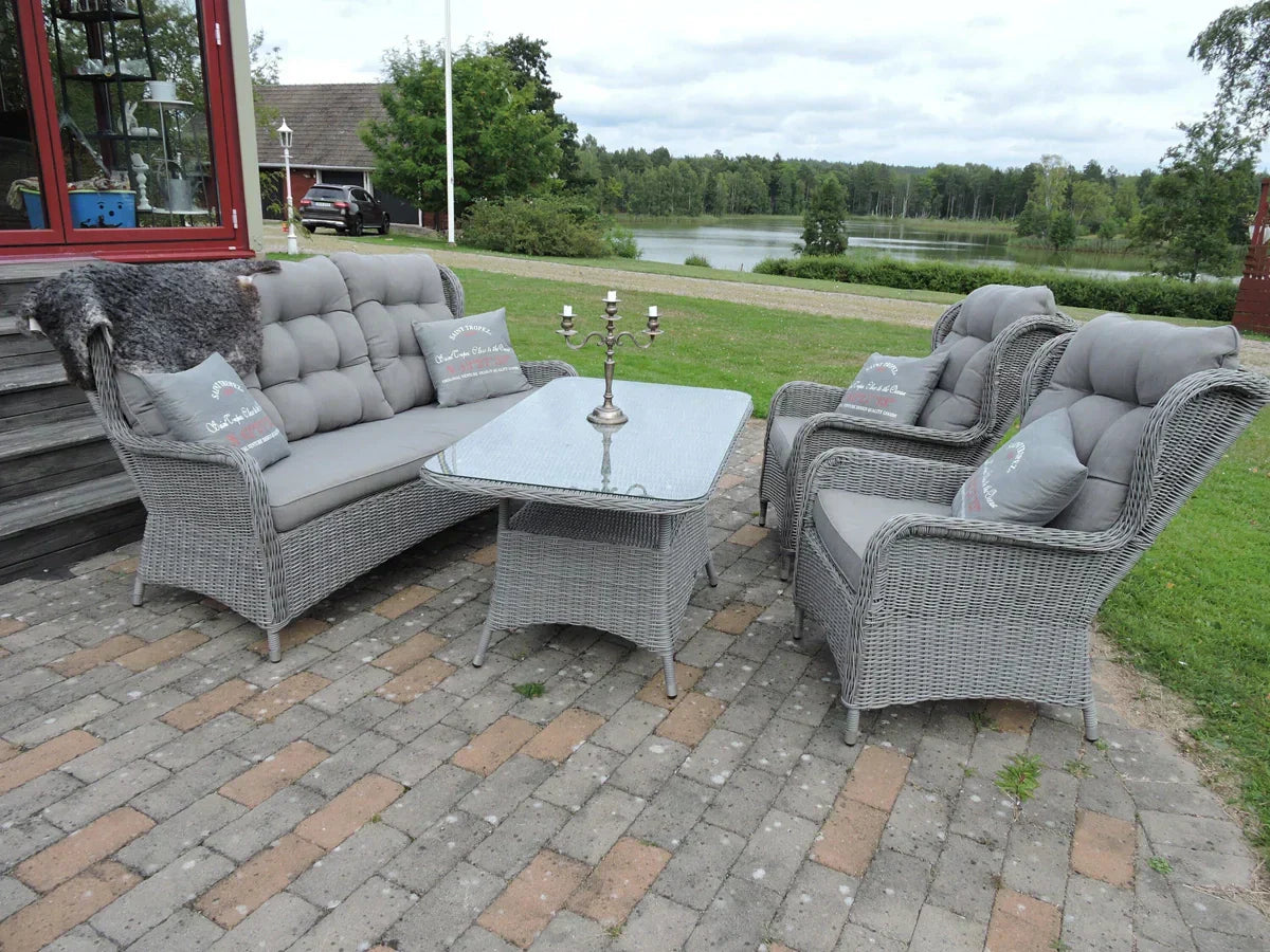 Grace Garden Set with Cushion Set - Elegant Outdoor Comfort