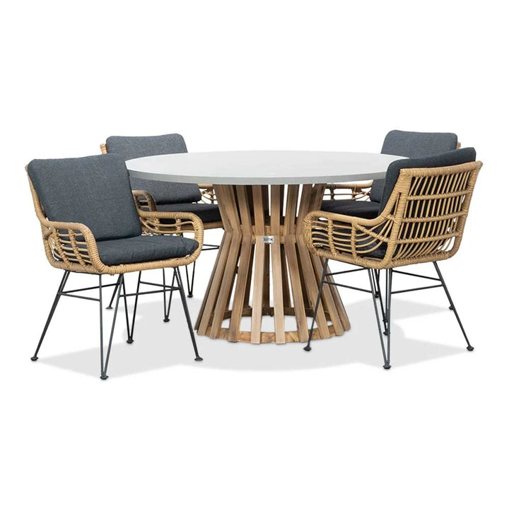 Olivia 5-Piece Garden Furniture Set - Complete with Cushions